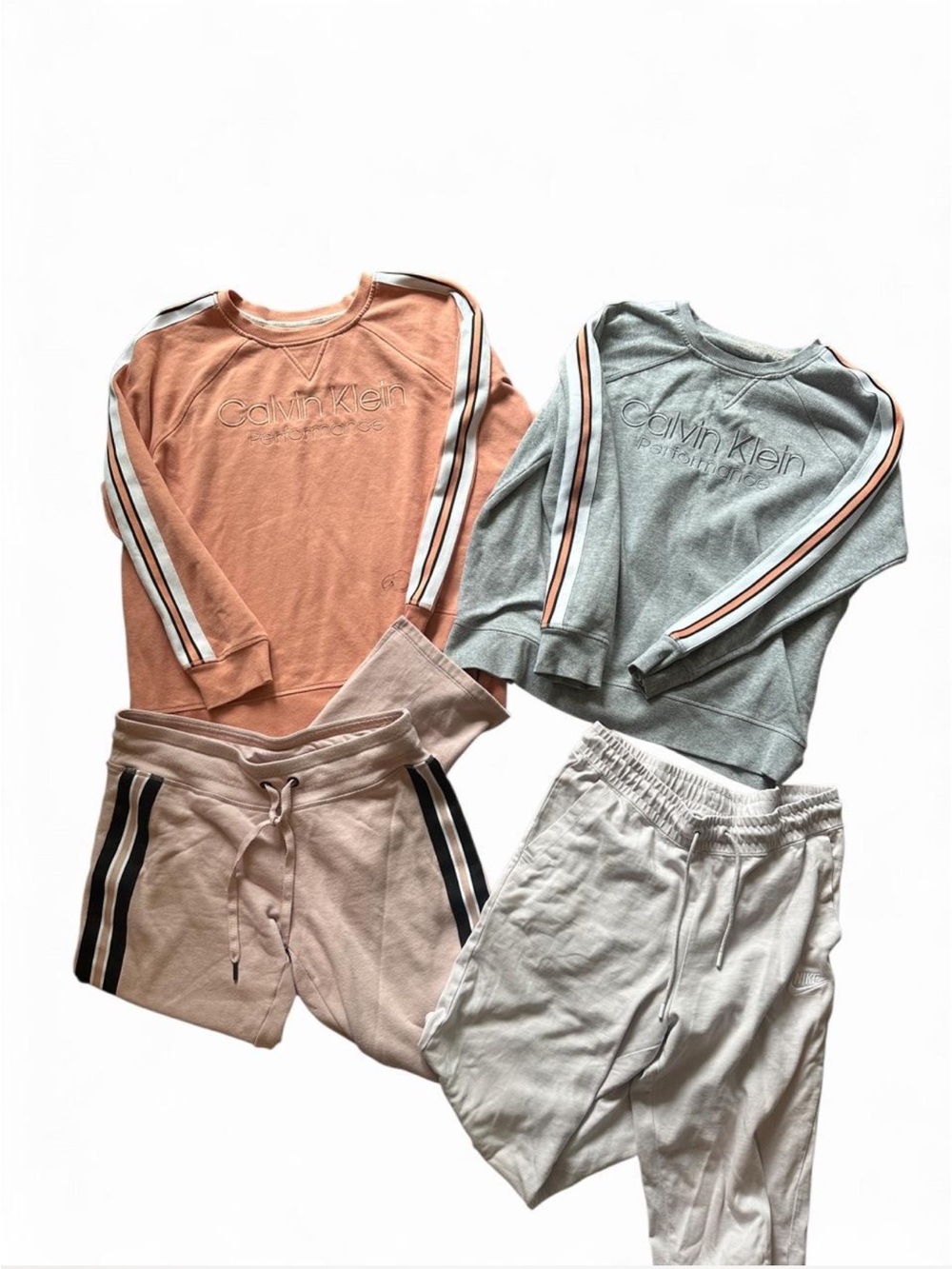 Calvin Klein and Nike women’s sweat set / 2 piece sweat suit bundle